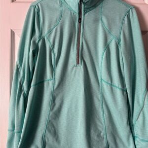 Tangerine Aqua Striped Top